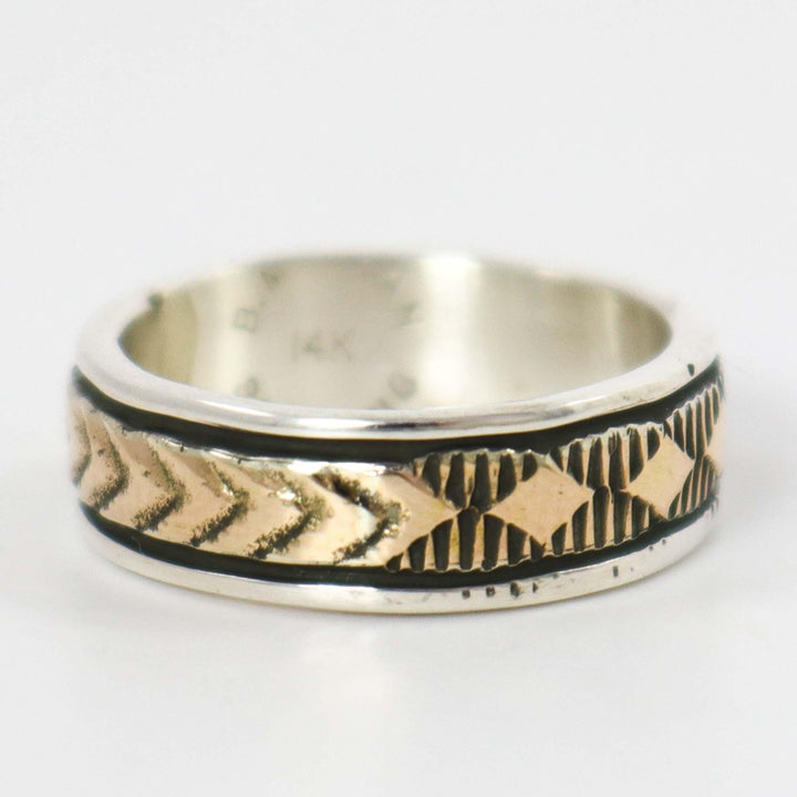 Gold on Silver Ring