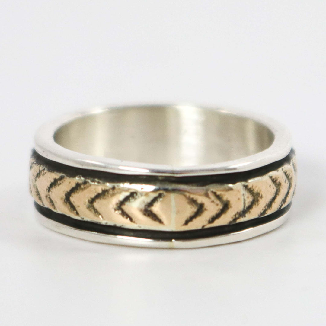 Gold on Silver Ring