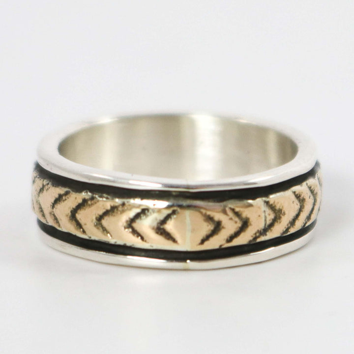 Gold on Silver Ring