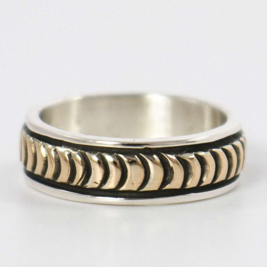 Gold on Silver Ring