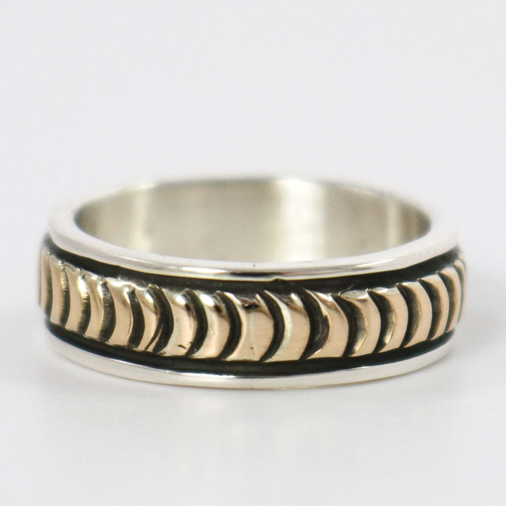 Gold on Silver Ring