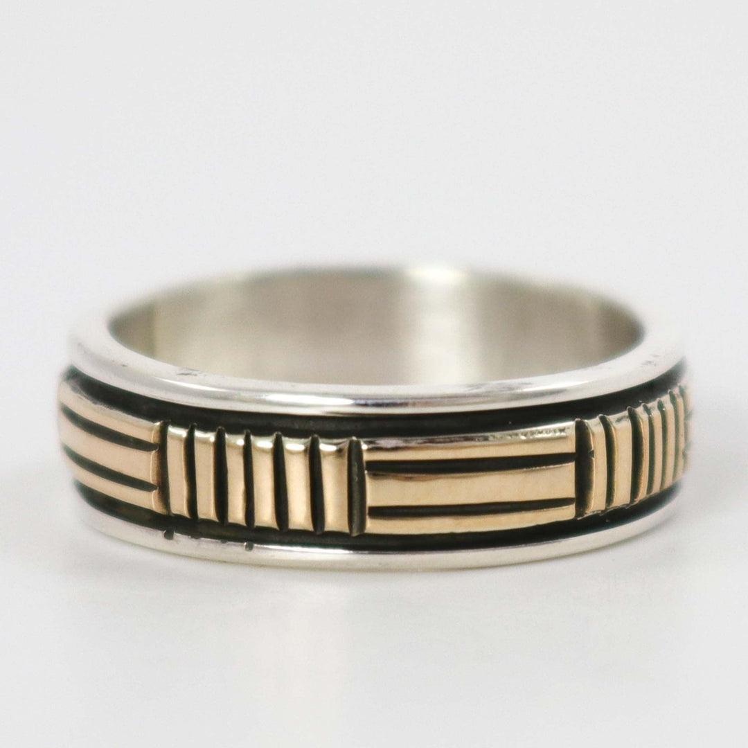 Gold on Silver Ring