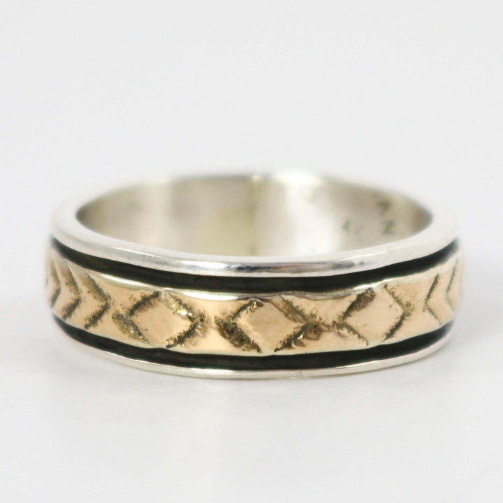 Gold on Silver Ring