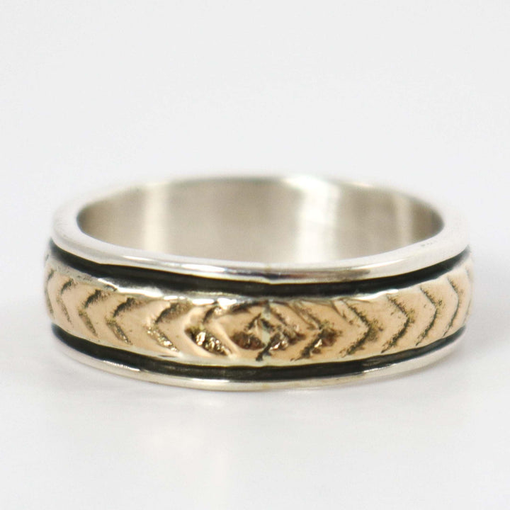 Gold on Silver Ring