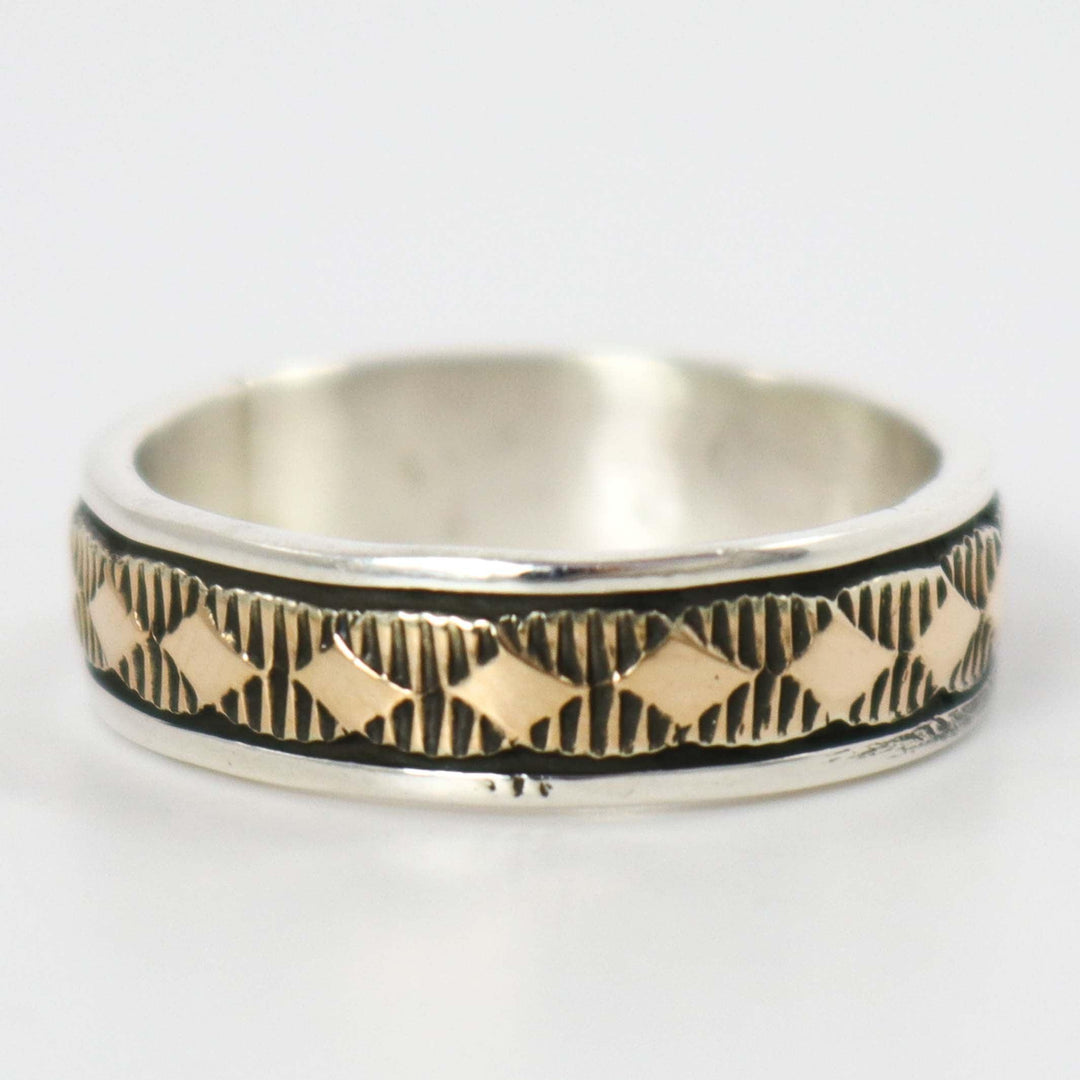 Gold on Silver Ring