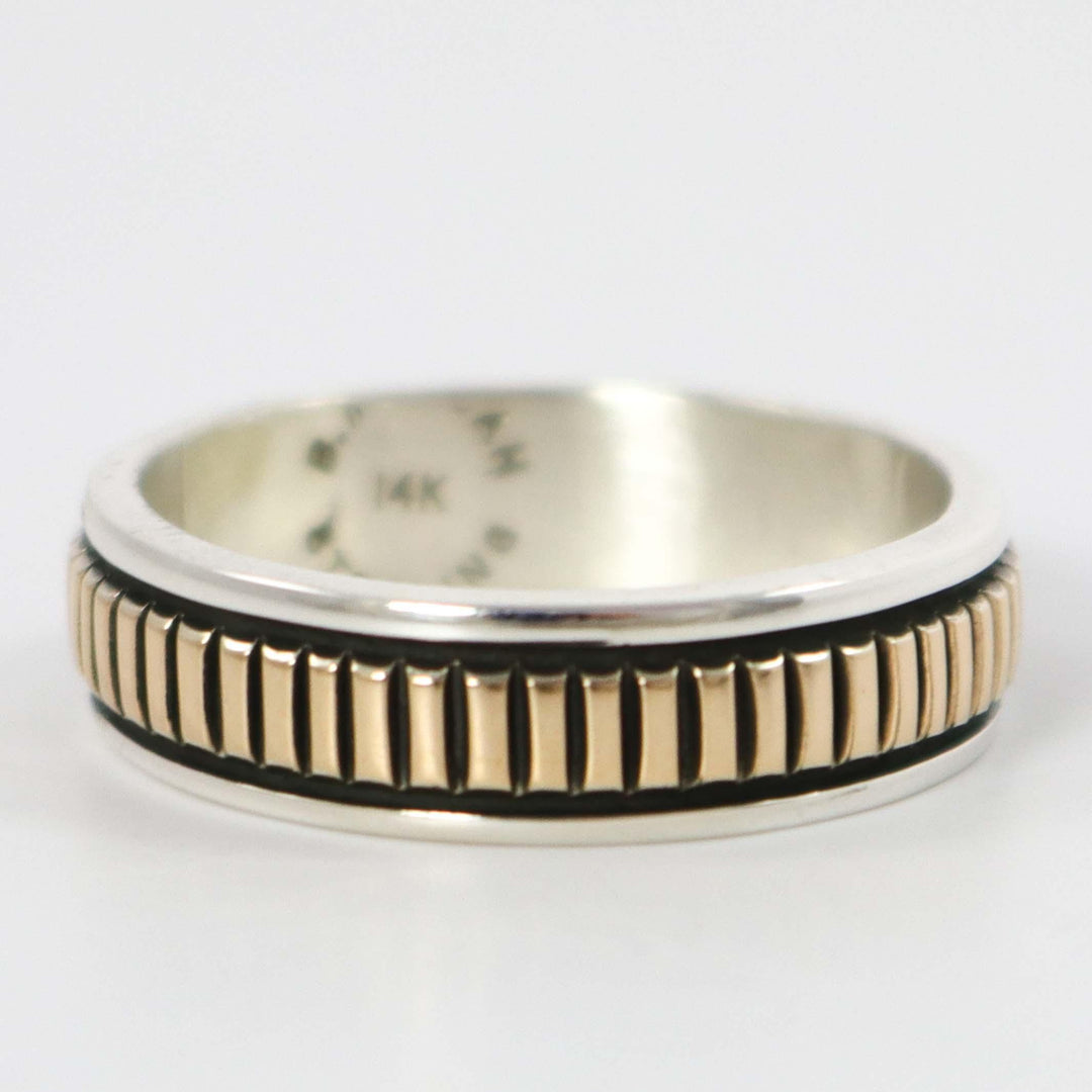 Gold on Silver Ring