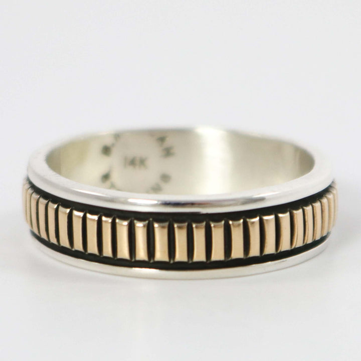 Gold on Silver Ring