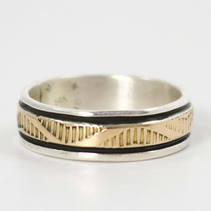 Gold on Silver Ring
