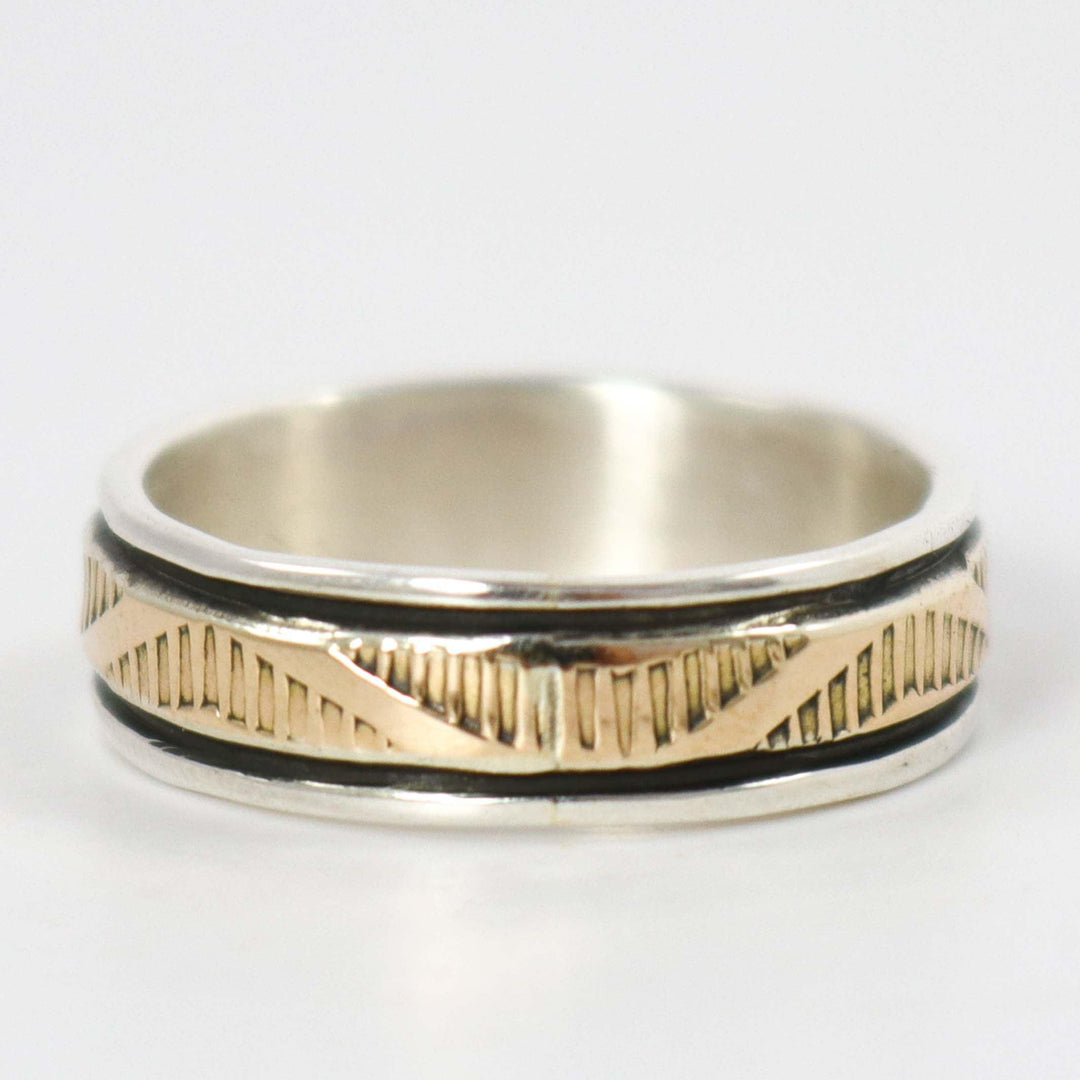 Gold on Silver Ring