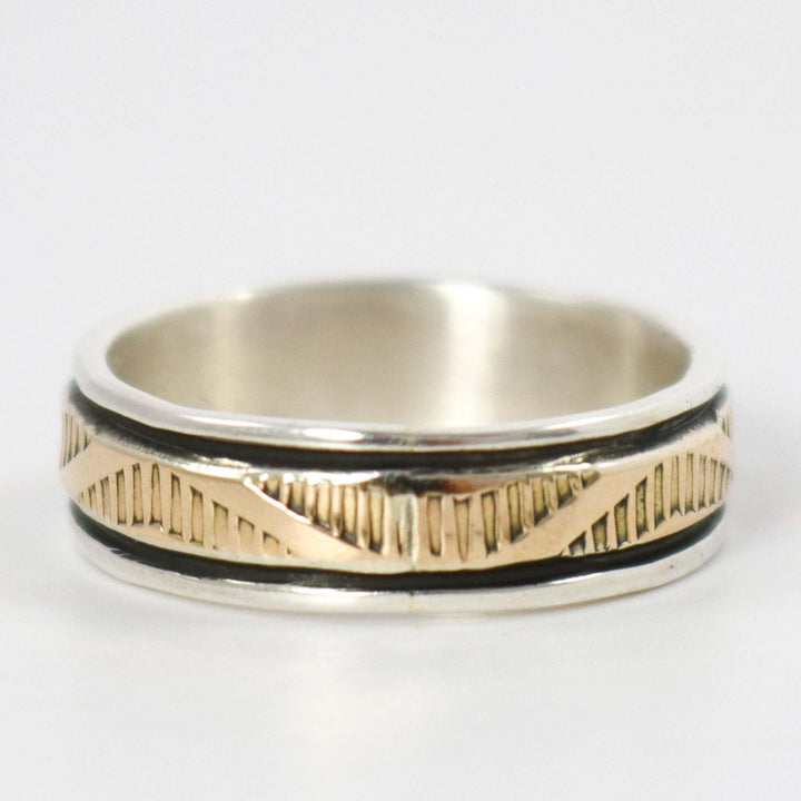 Gold on Silver Ring