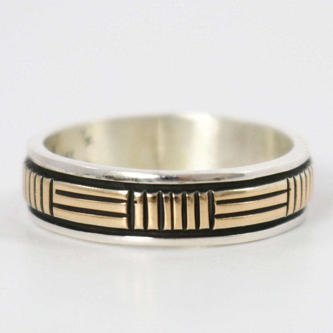 Gold on Silver Ring