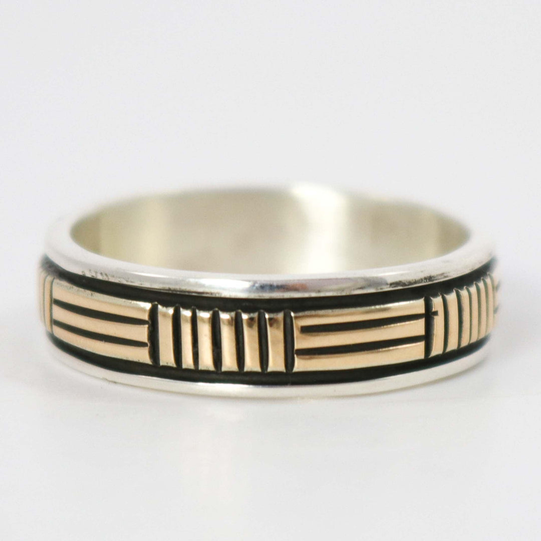 Gold on Silver Ring