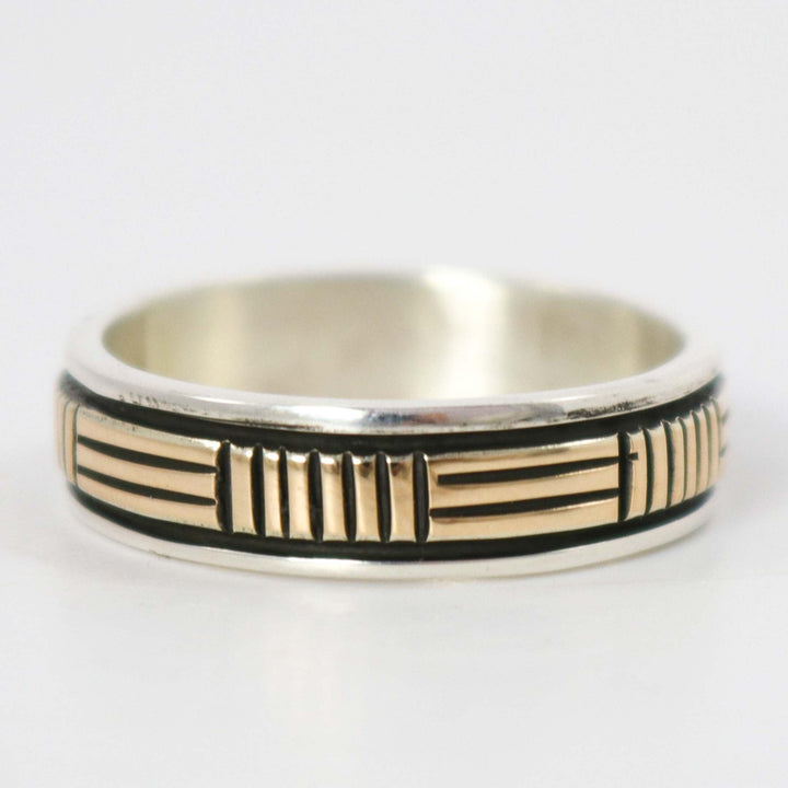 Gold on Silver Ring
