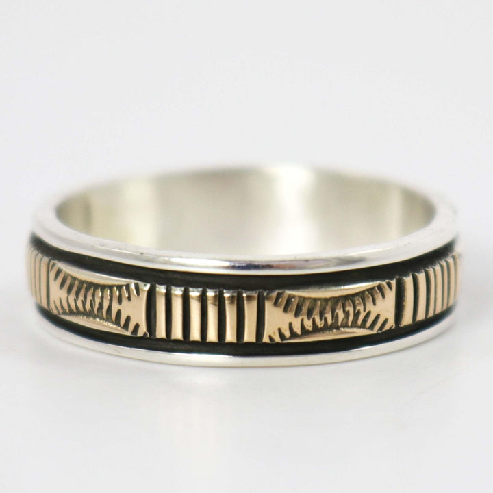 Gold on Silver Ring