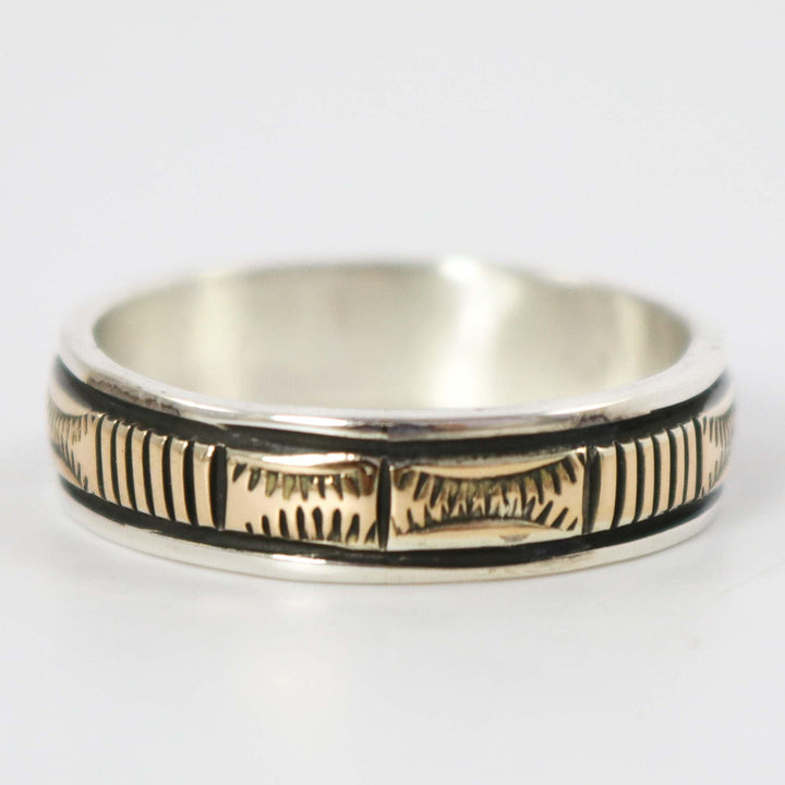 Gold on Silver Ring