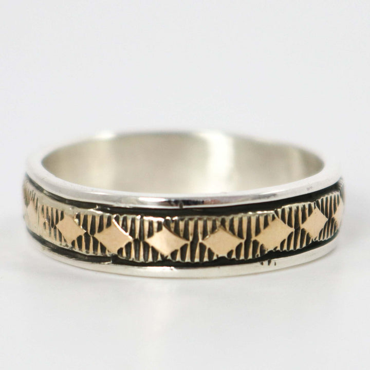Gold on Silver Ring
