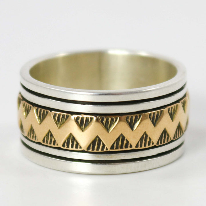 Gold on Silver Ring