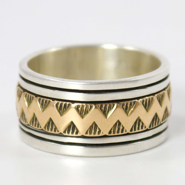 Gold on Silver Ring