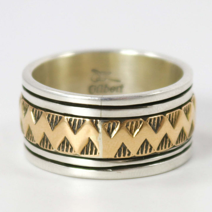 Gold on Silver Ring