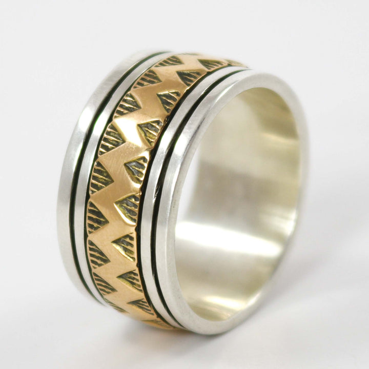 Gold on Silver Ring