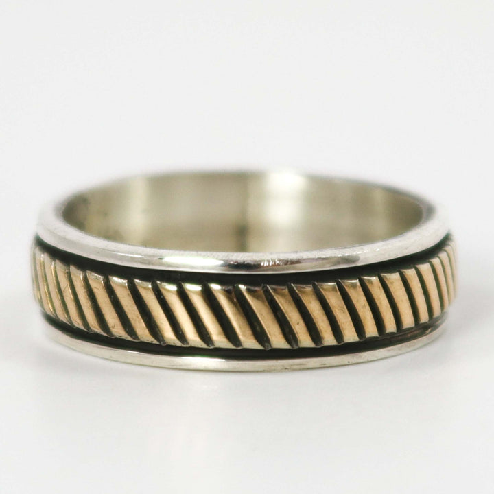 Gold on Silver Ring