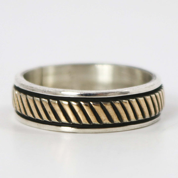 Gold on Silver Ring