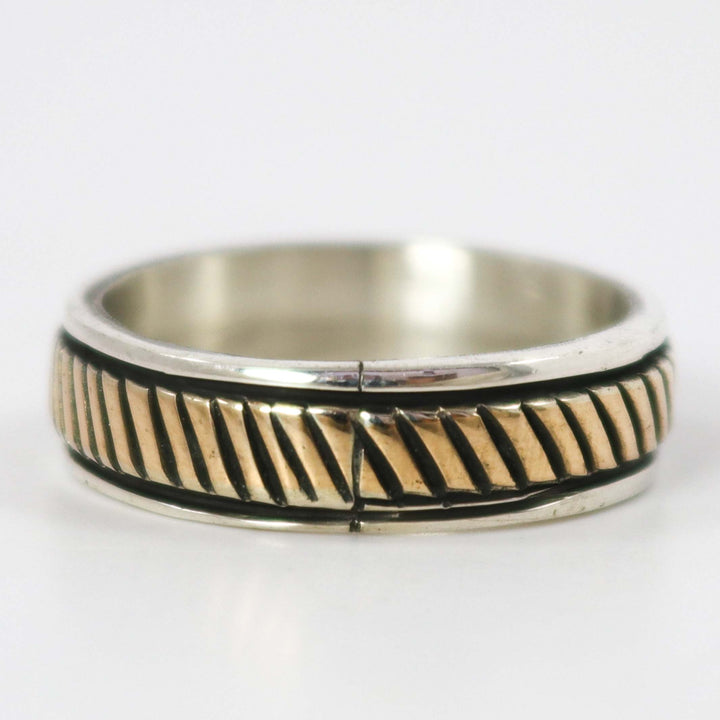 Gold on Silver Ring