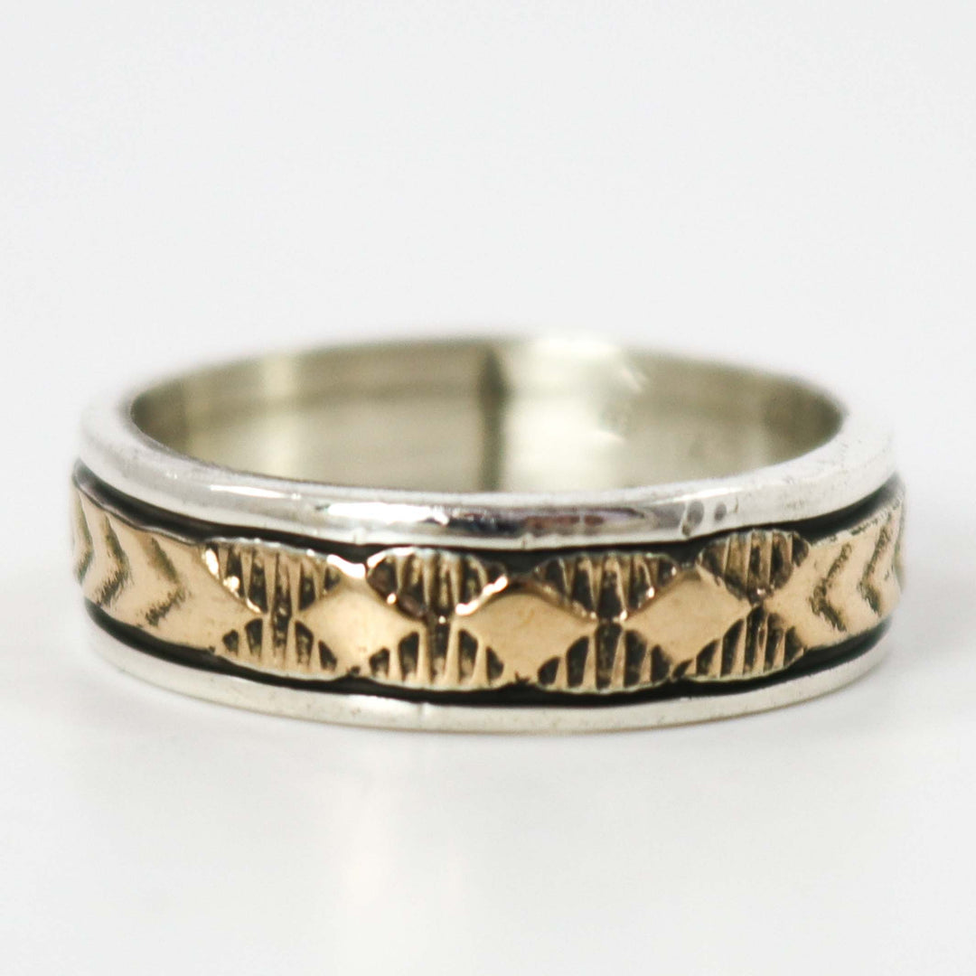 Gold on Silver Ring