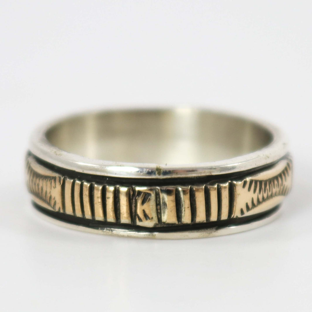Gold on Silver Ring