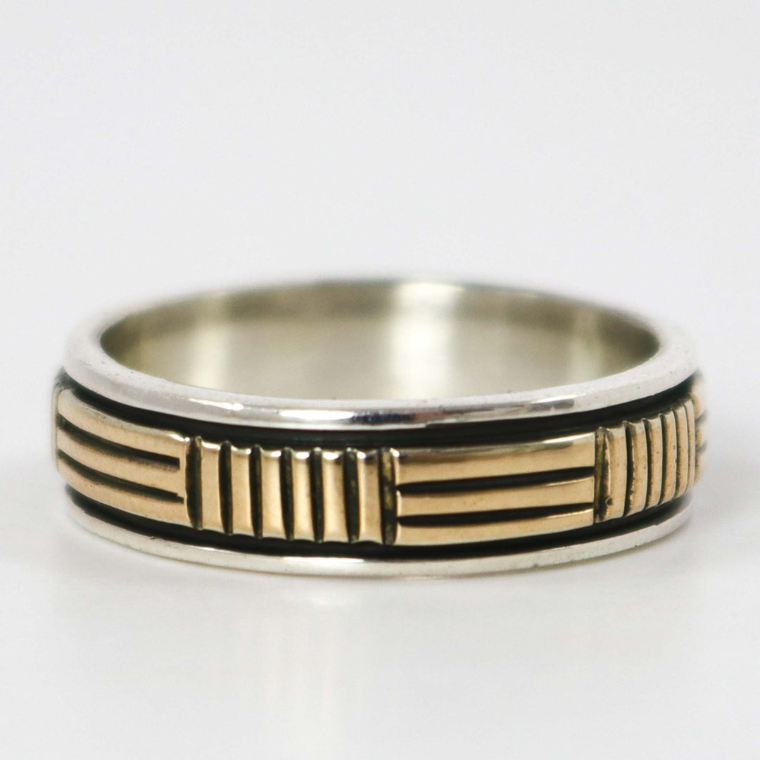 Gold on Silver Ring