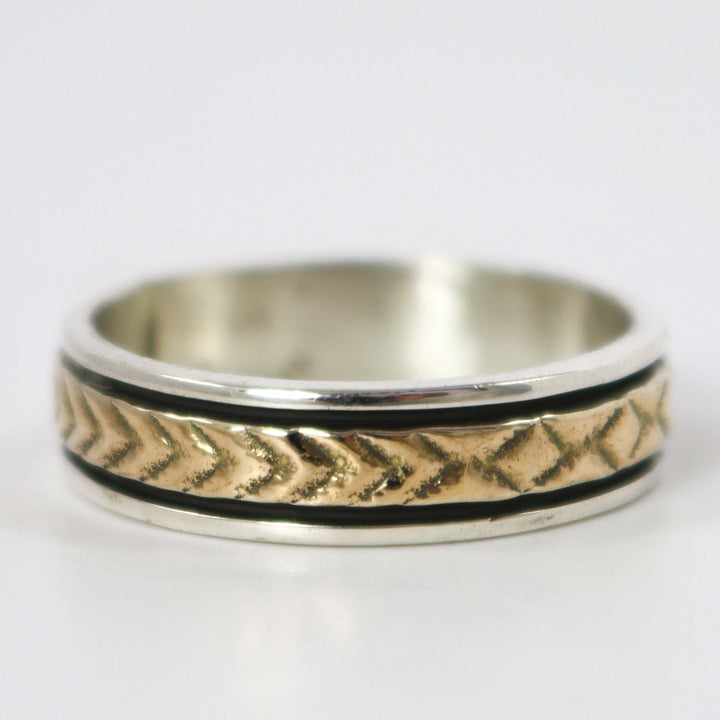 Gold on Silver Ring