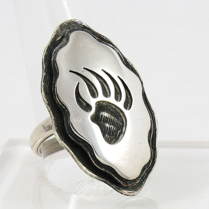 1980s Bear Paw Ring