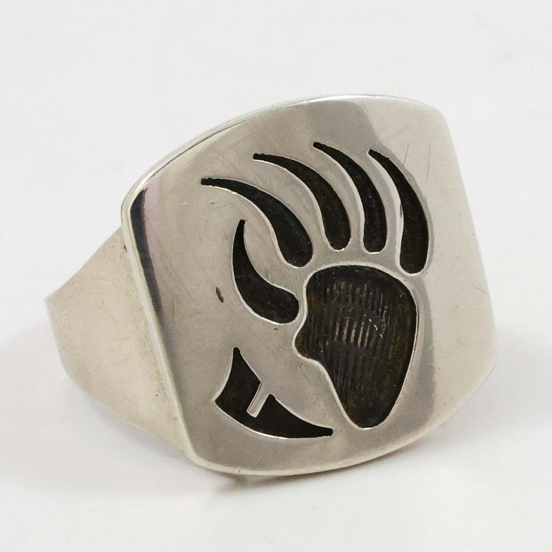 1980s Bear Paw Ring