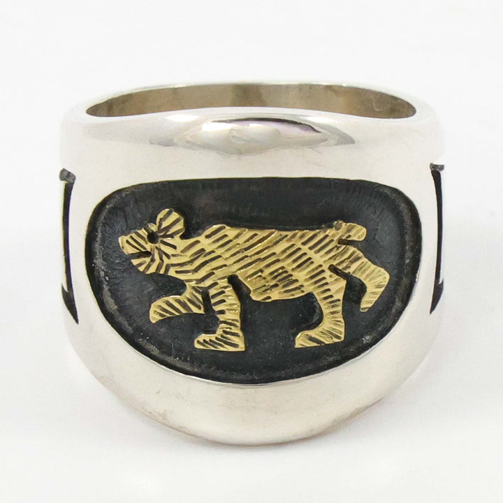 Gold on Silver Ring