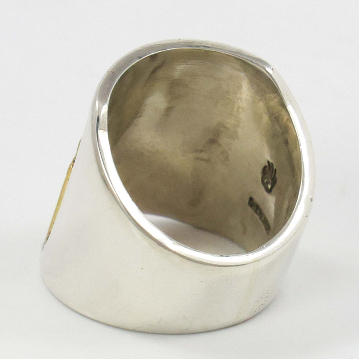 Gold on Silver Ring