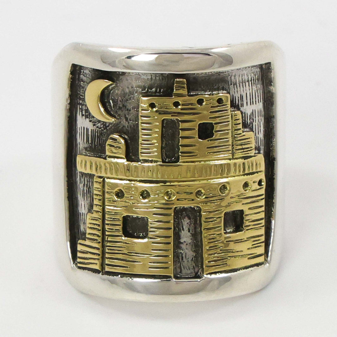 Gold on Silver Ring