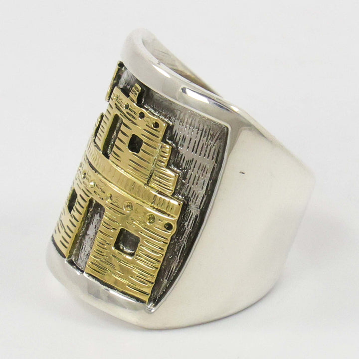 Gold on Silver Ring