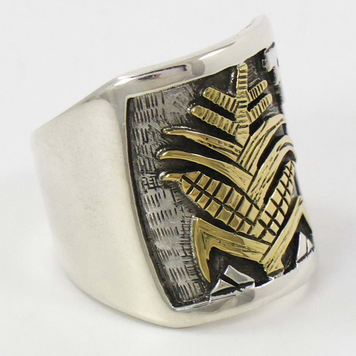 Gold on Silver Ring