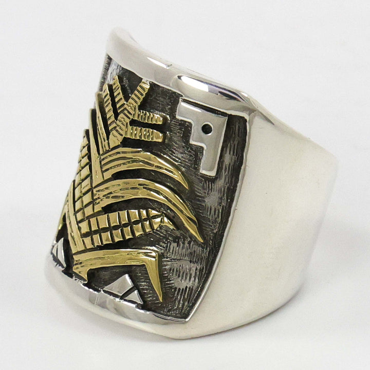 Gold on Silver Ring