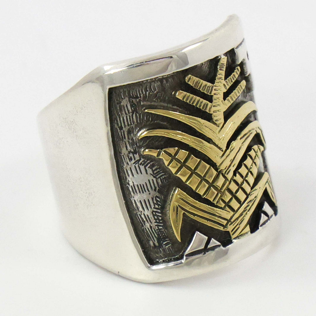 Gold on Silver Ring