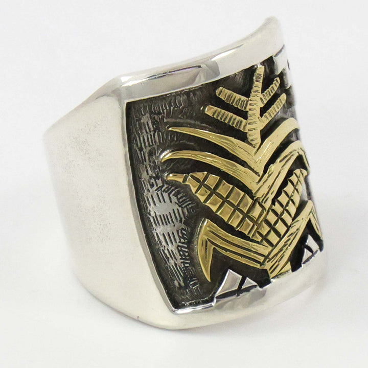 Gold on Silver Ring