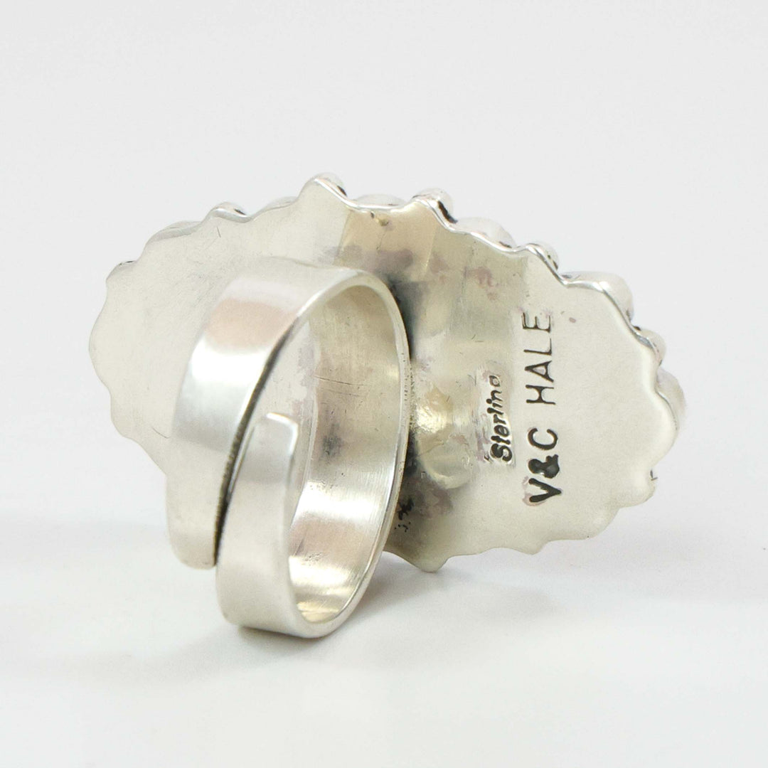 Turquoise and Coral Ring