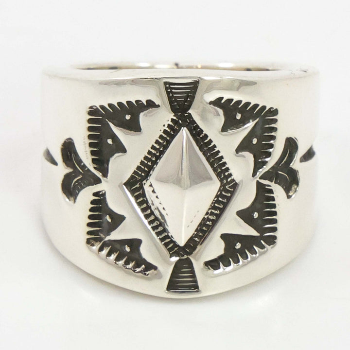 Stamped Silver Ring