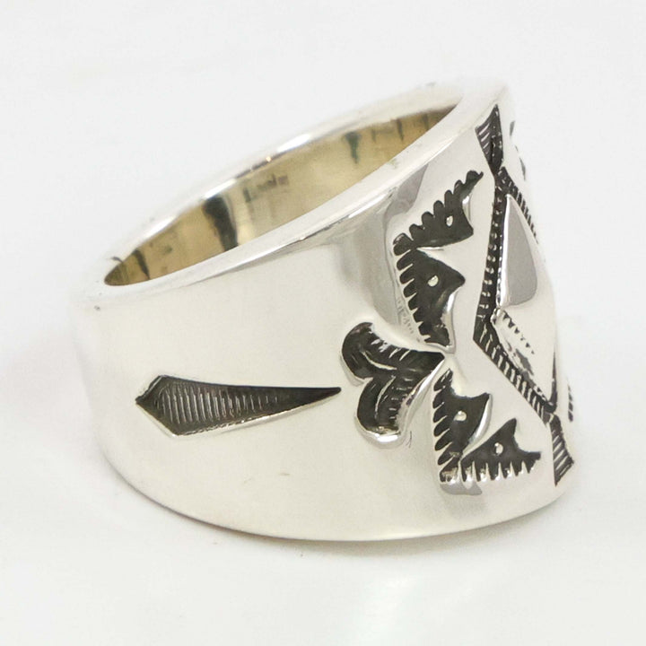 Stamped Silver Ring