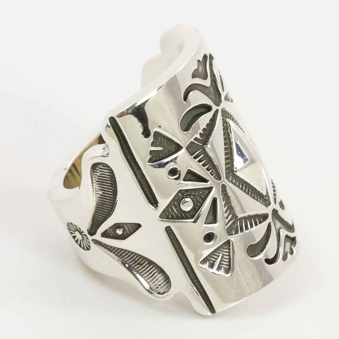 Stamped Silver Ring