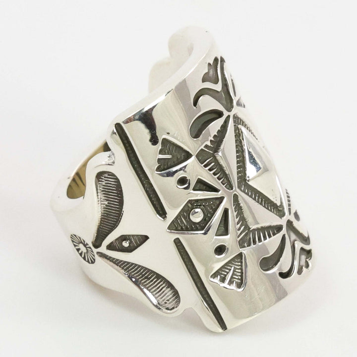 Stamped Silver Ring