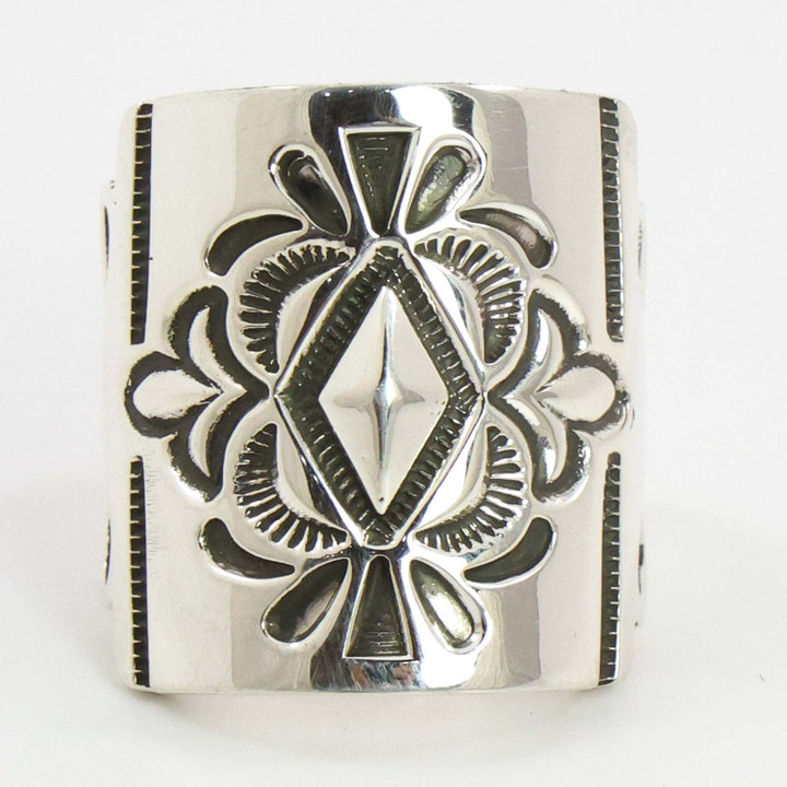 Stamped Silver Ring
