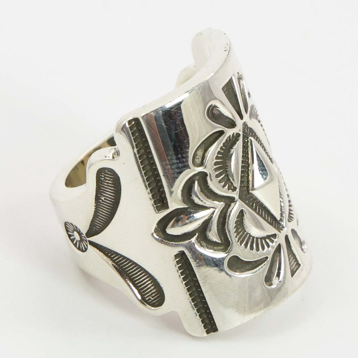 Stamped Silver Ring