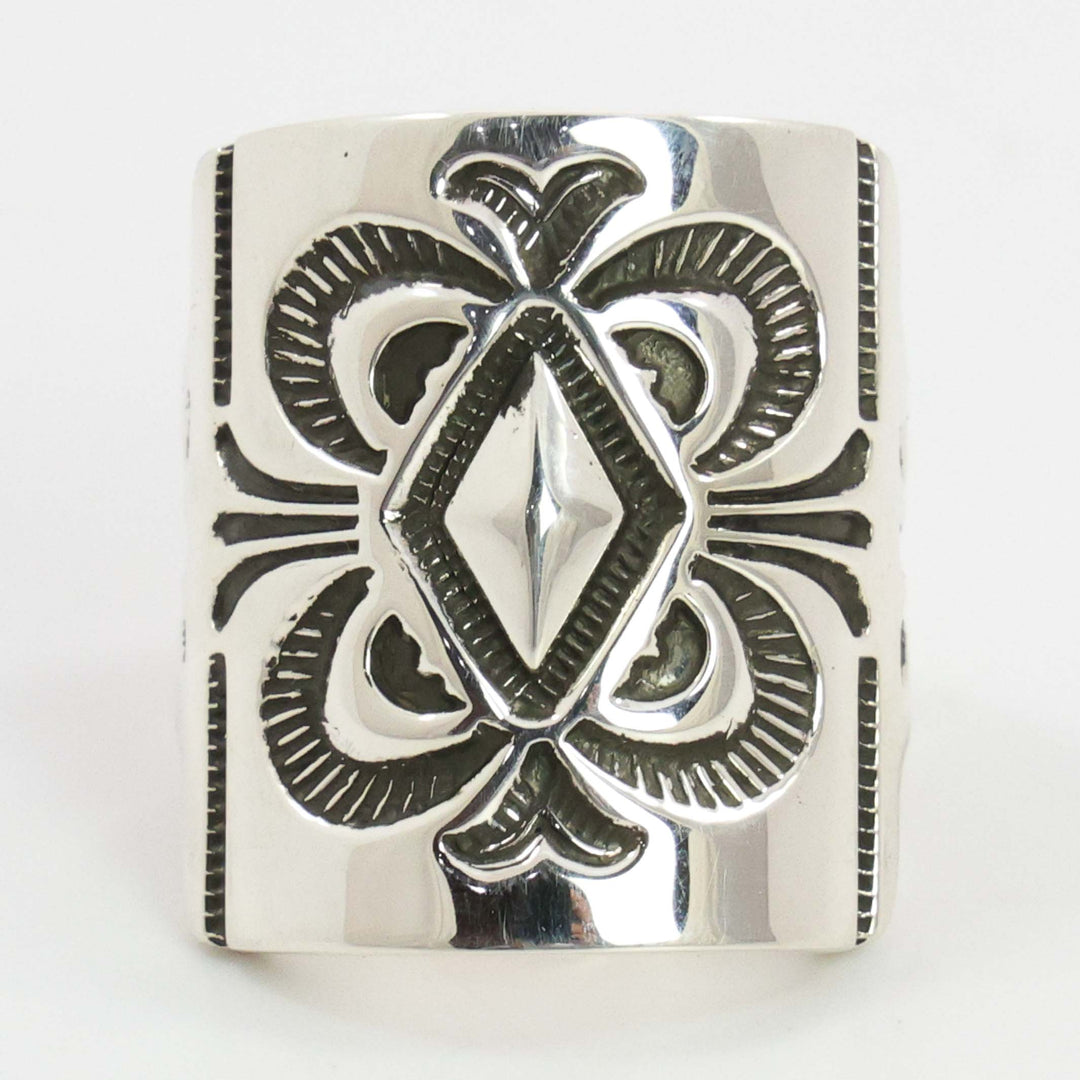 Stamped Silver Ring