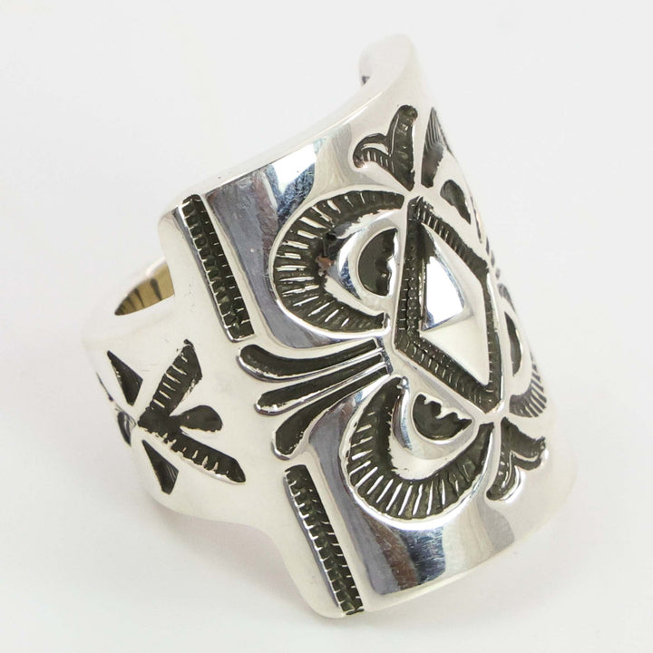 Stamped Silver Ring